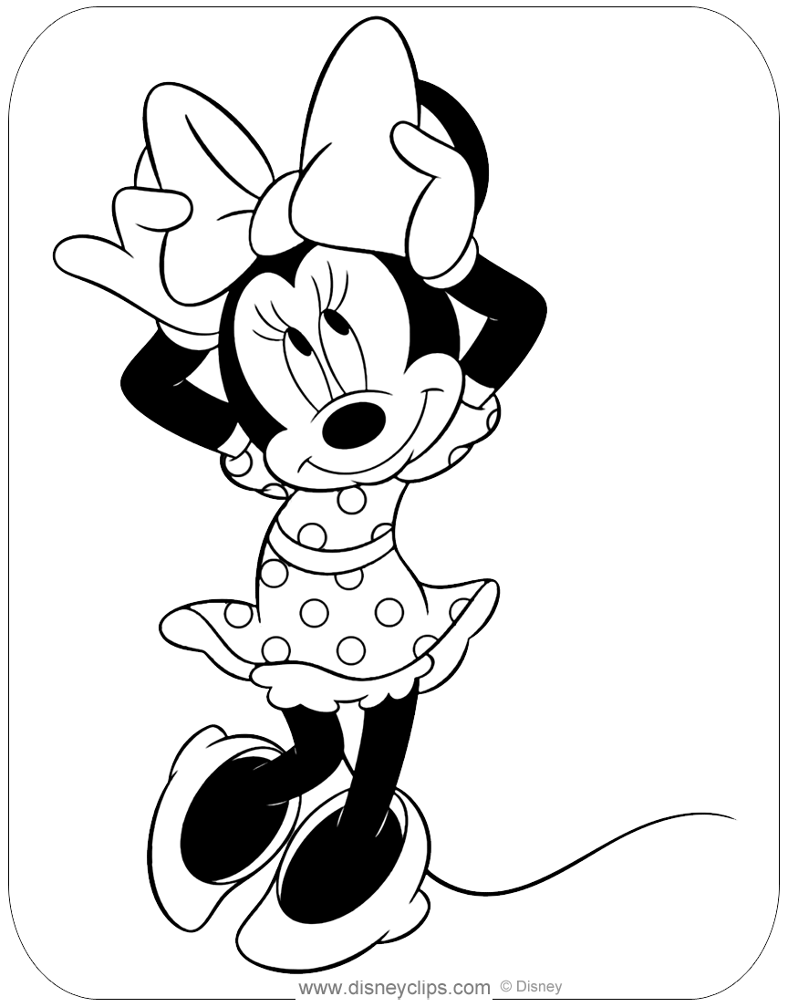 Minnie Mouse Coloring Pages Disney S World Of Wonders