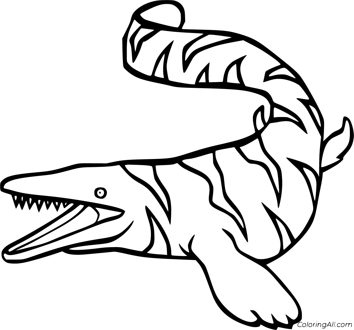 Mosasaurus Coloring Pages 9 Free Printables ColoringAll