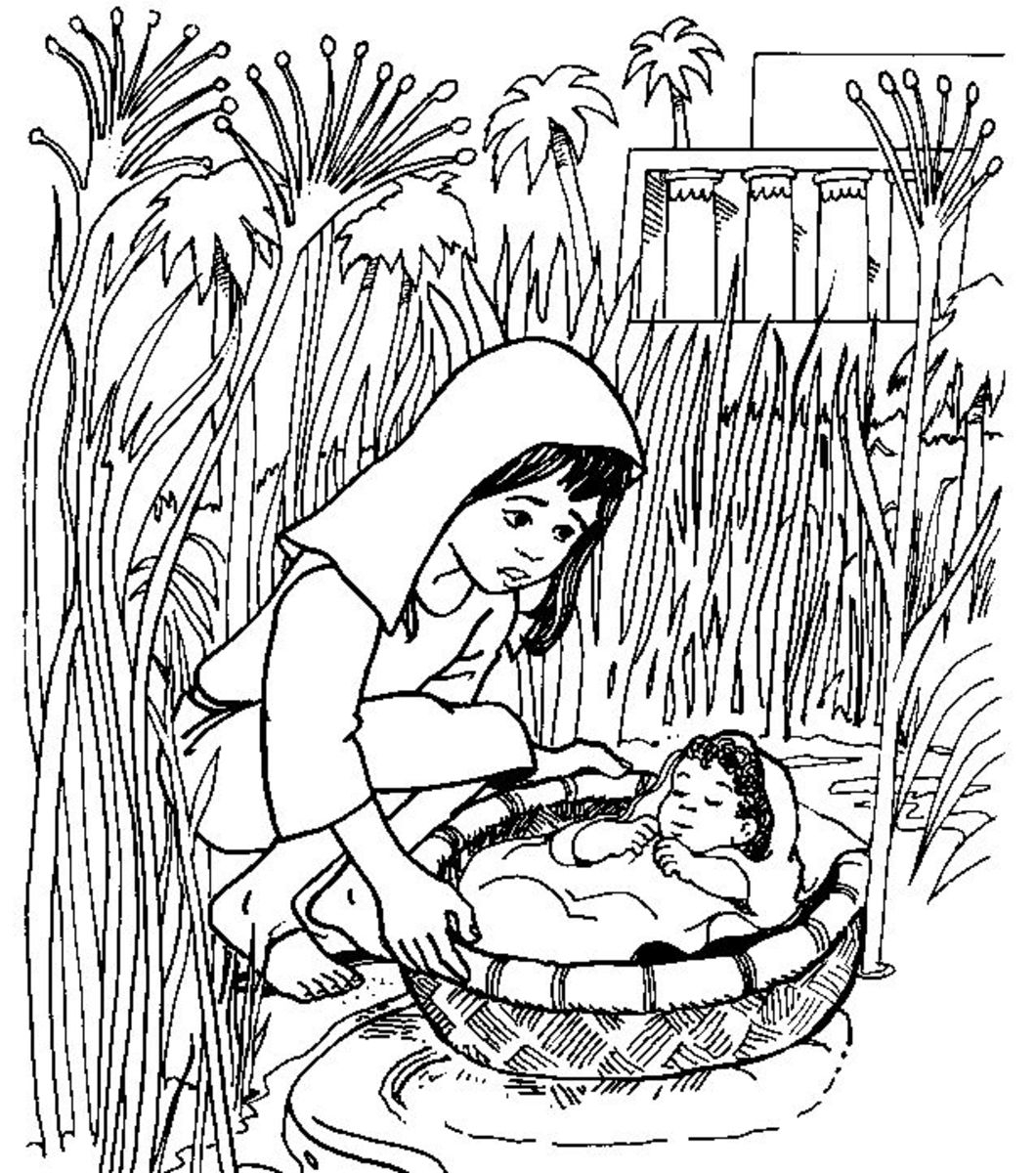 Moses Coloring Pages Printable