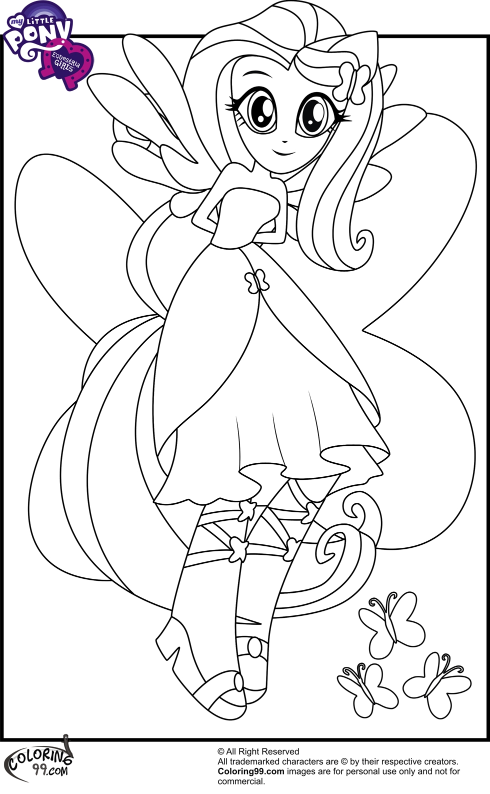 My Little Pony Equestria Girls Coloring Pages Team Colors