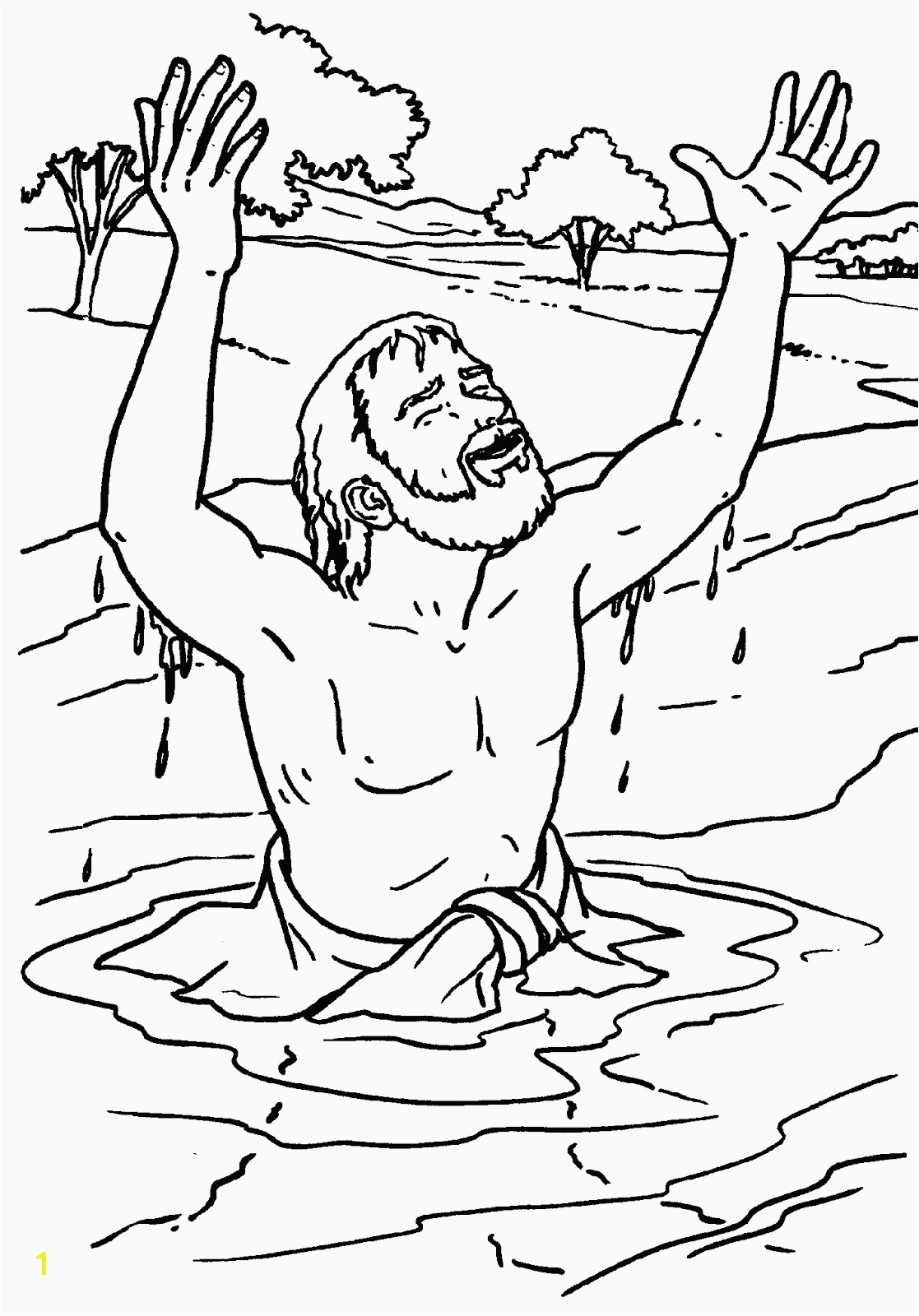 Naaman Coloring Page