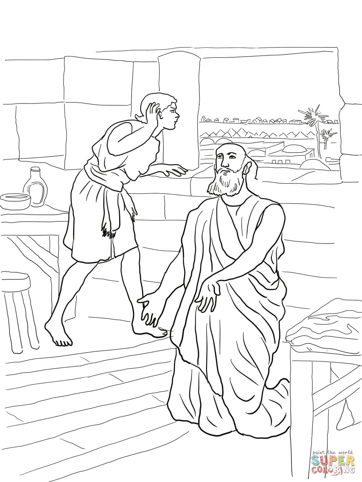 Naaman Coloring Pages Coloring Home