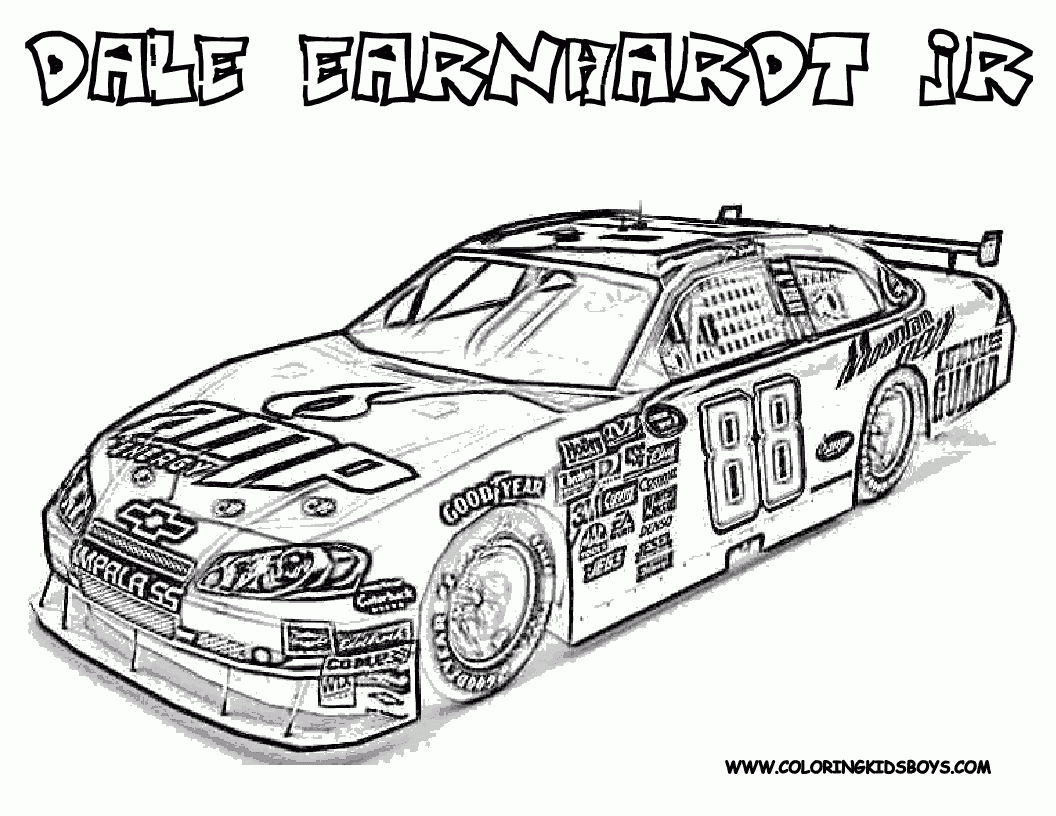 Nascar Coloring Pages