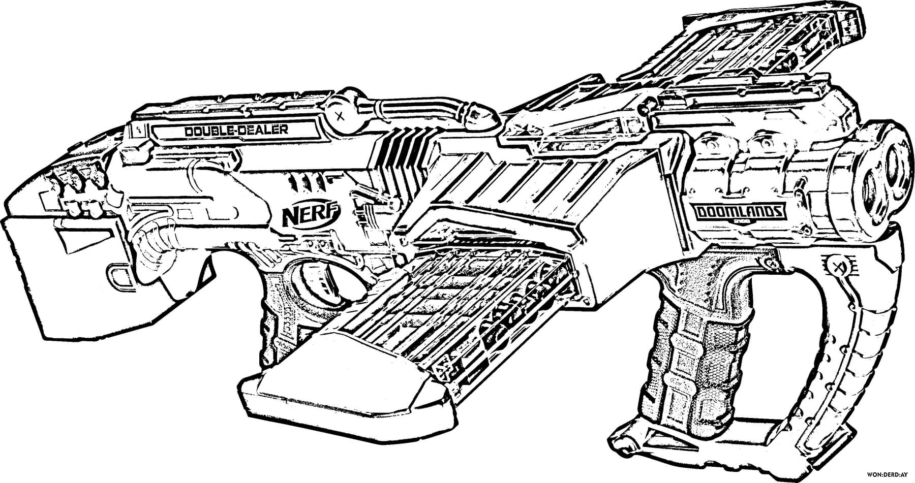 Nerf Guns Coloring Pages Print For Free WONDER DAY Coloring Pages For Children And Adults