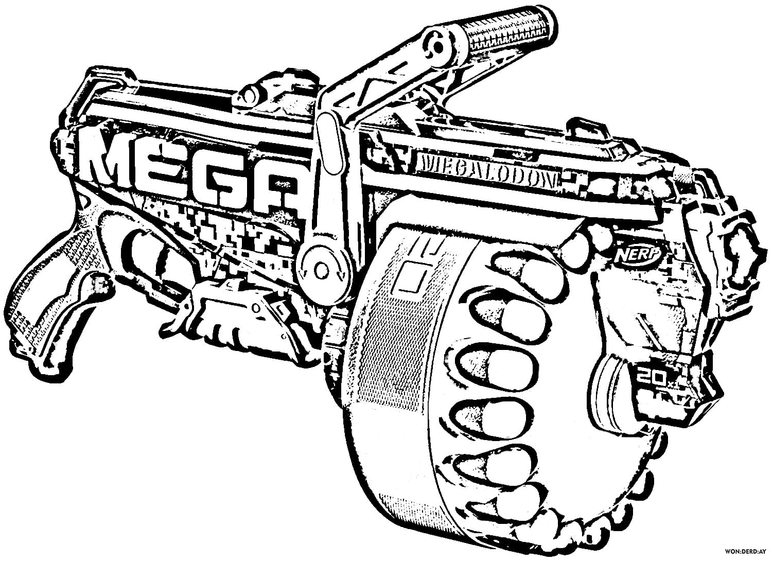 Nerf Guns Coloring Pages Print For Free WONDER DAY Coloring Pages For Children And Adults