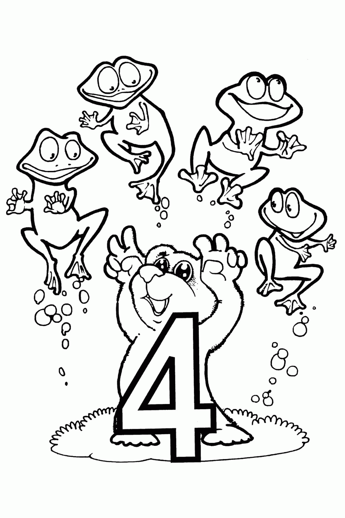 Numbers Coloring Pages For Kids Printable For Free