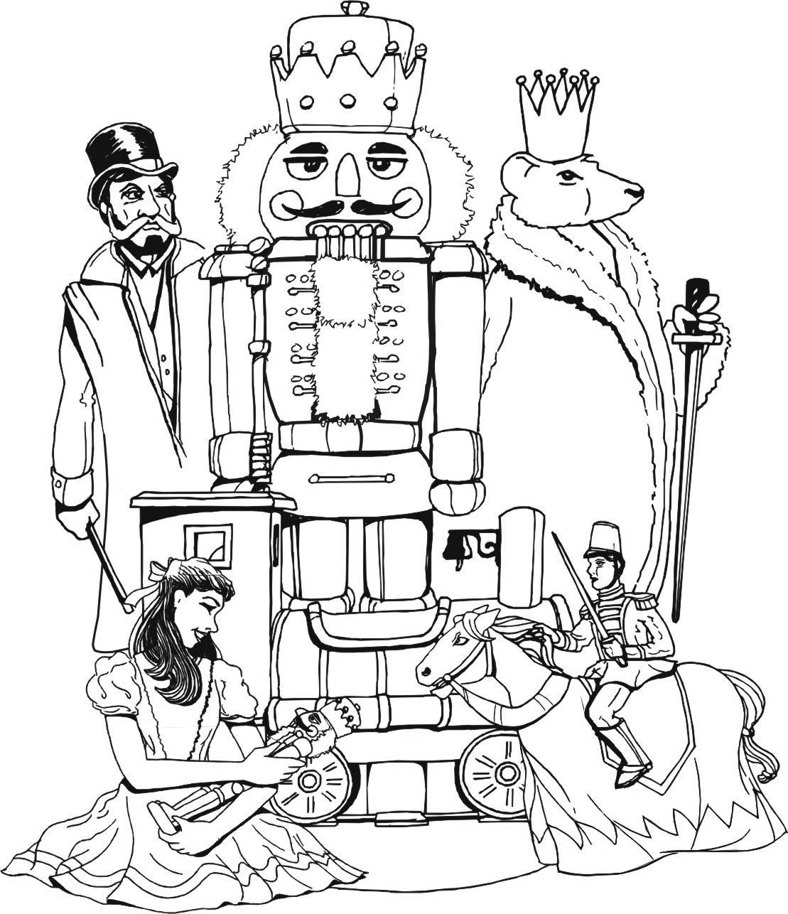 Nutcracker And Princess Coloring Pages