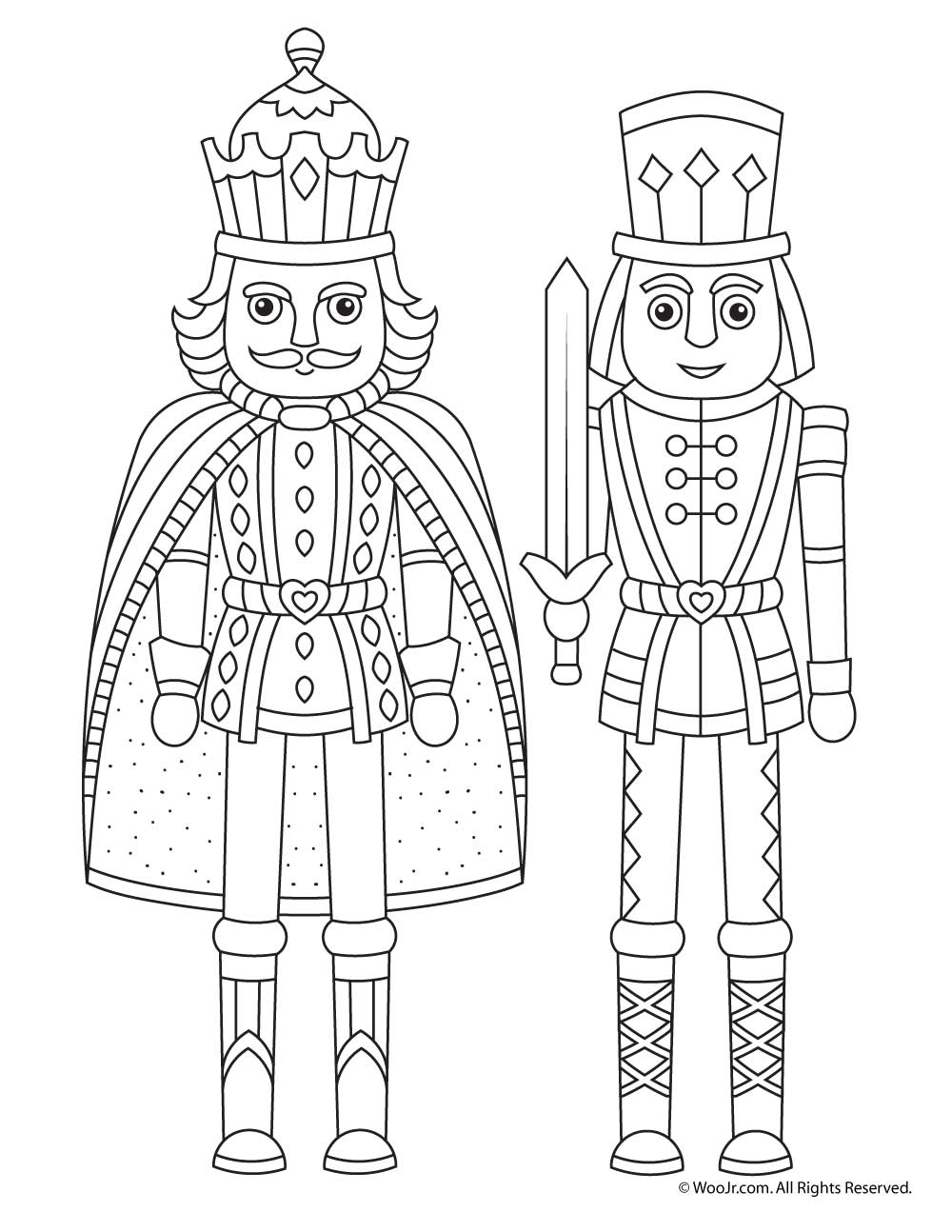 Nutcracker Christmas Coloring Page Woo Jr Kids Activities Children S Publishing