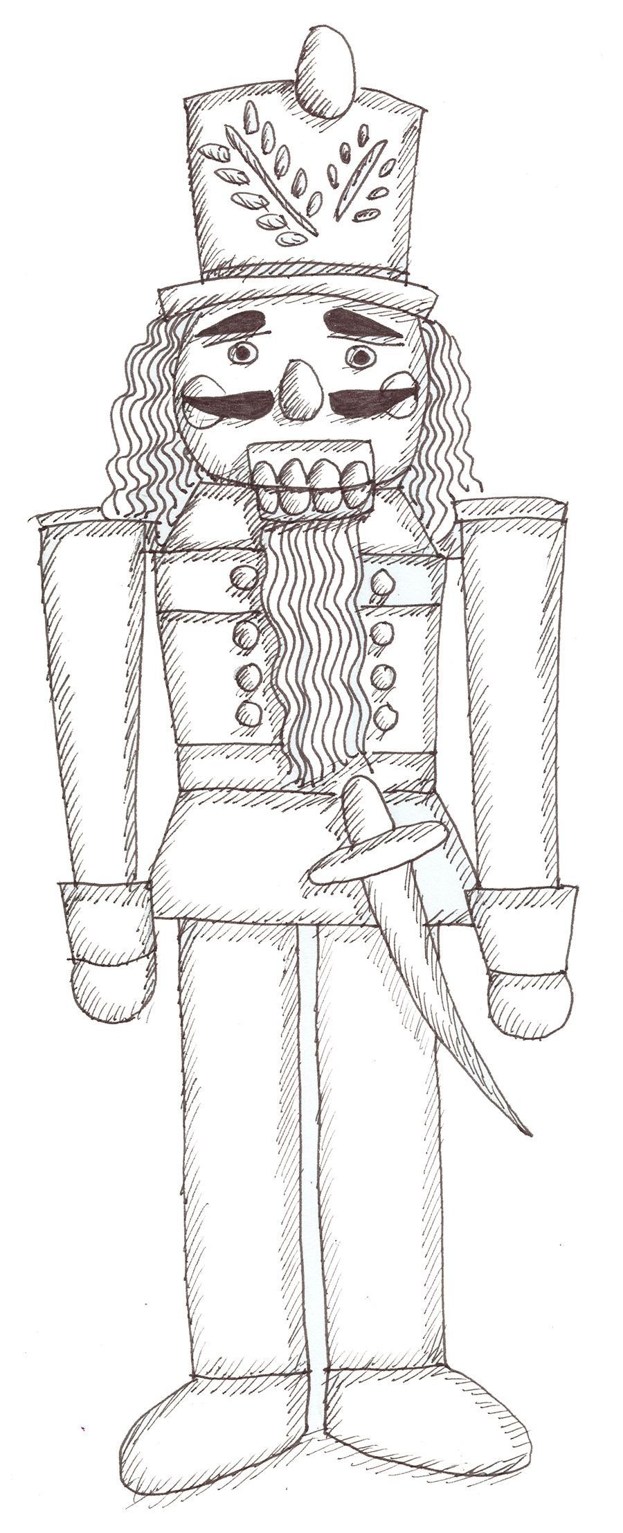 Nutcracker Coloring Sheets The Nutcracker Color It In And Put It On Your Tree Or Give It To