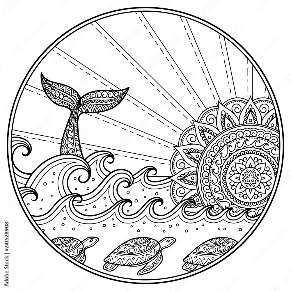Ocean Mandalas Coloring Pages