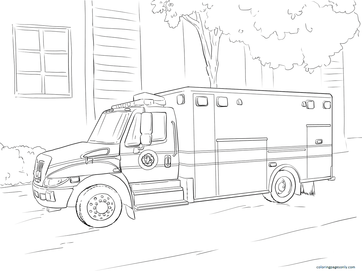 Paramedic Coloring Page Free Printable Coloring Pages