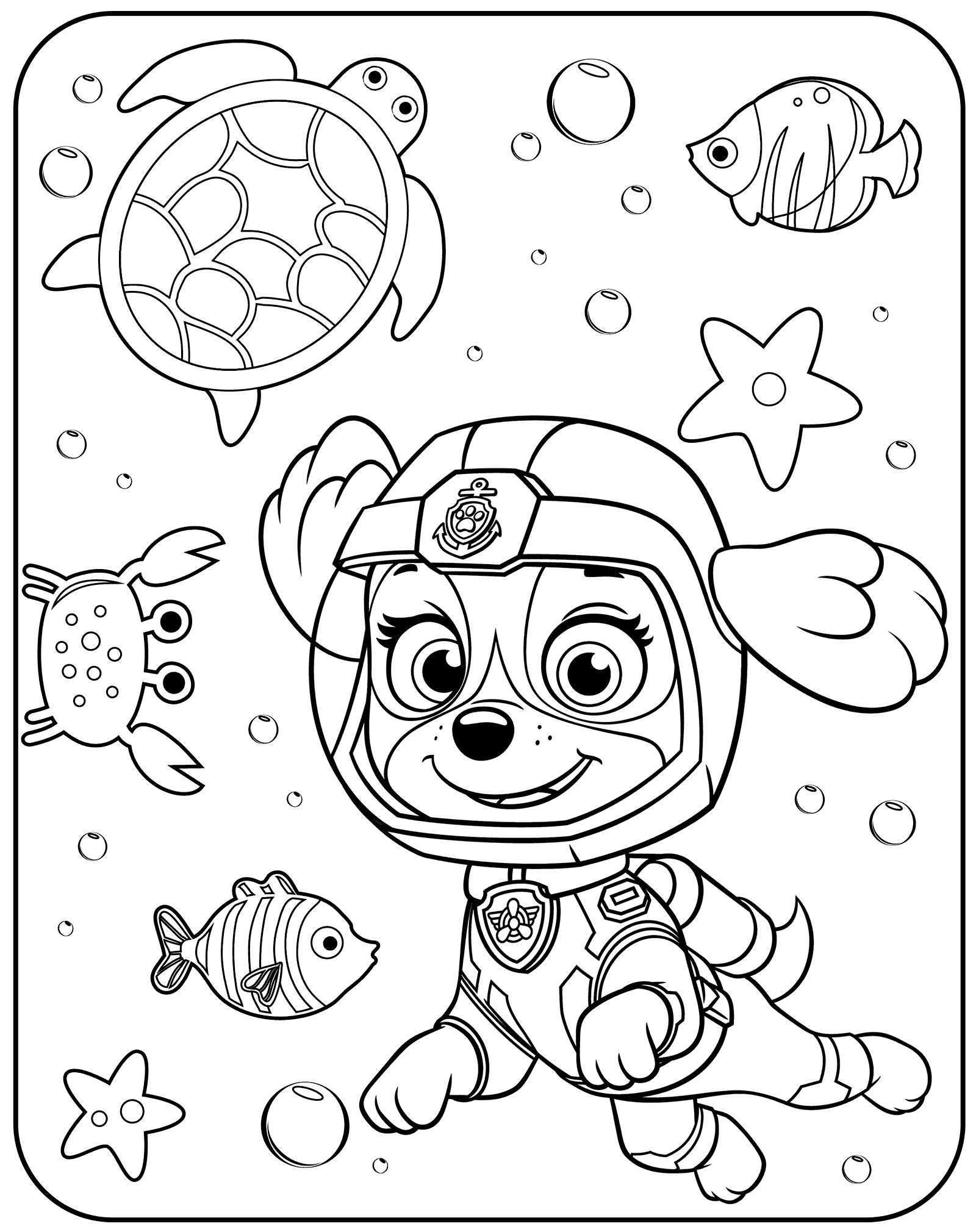 Paw Patrol Characters Coloring Pages At GetColorings Free Printable Colorings Pages To