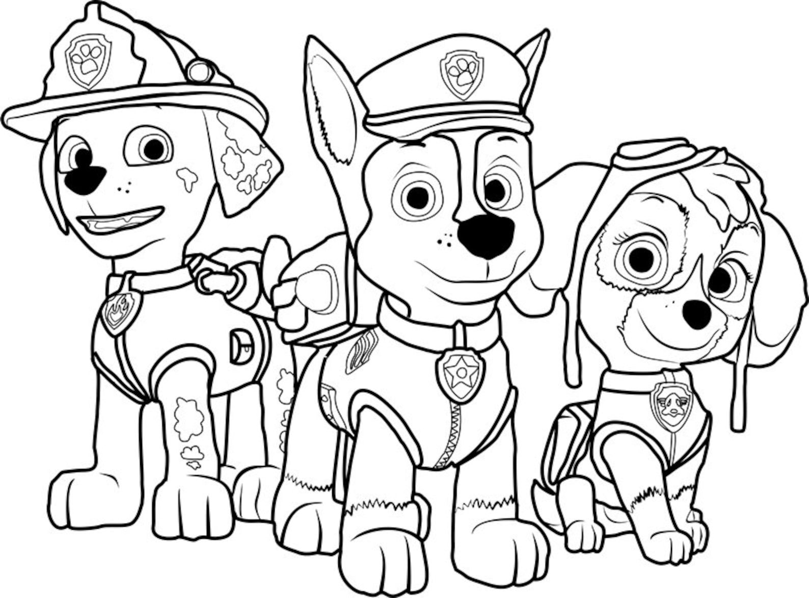 Paw Patrol Coloring Book Bundle Kids Coloring Pages Etsy