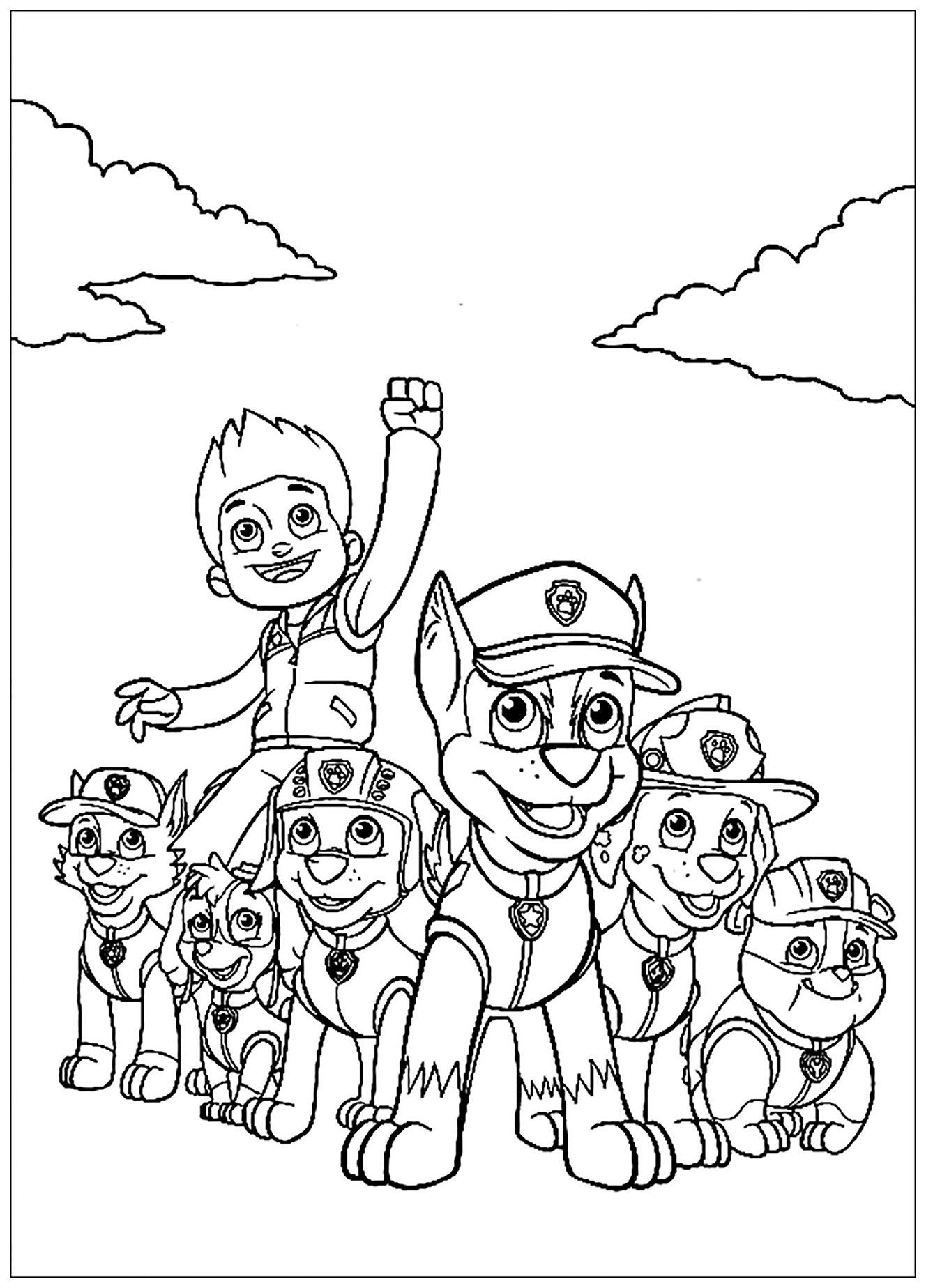 Paw Patrol Printable Coloring Sheets