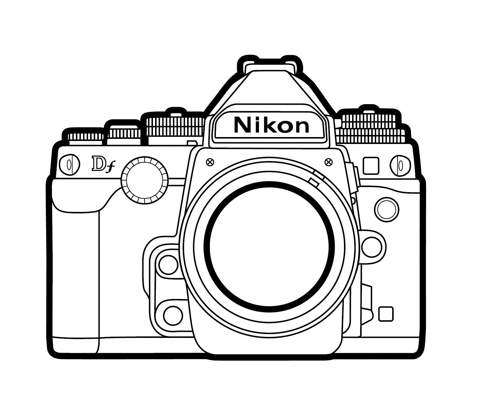 Photo Camera 119905 Objects Free Printable Coloring Pages