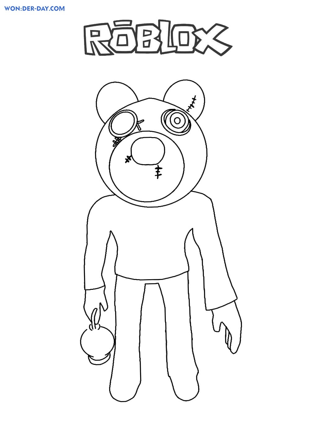 Piggy Roblox Coloring Pages WONDER DAY Coloring Pages For Children And Adults