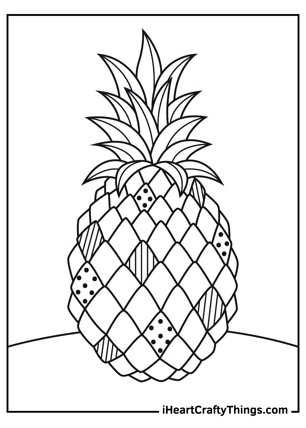 Pineapple Coloring Pages Updated 2021