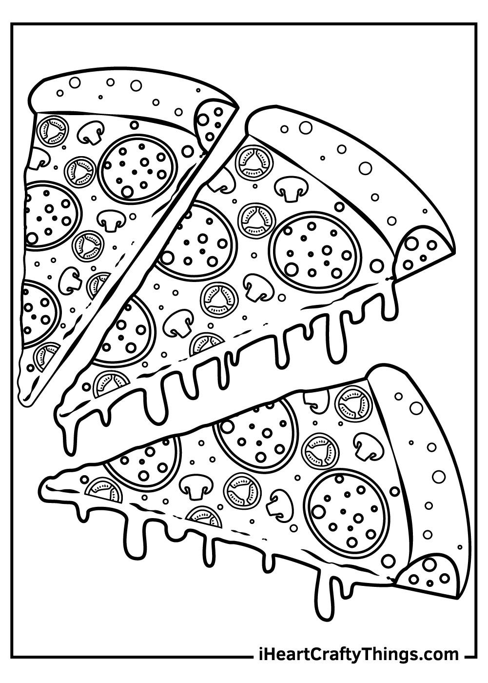 Pizza Coloring Pages Updated 2021