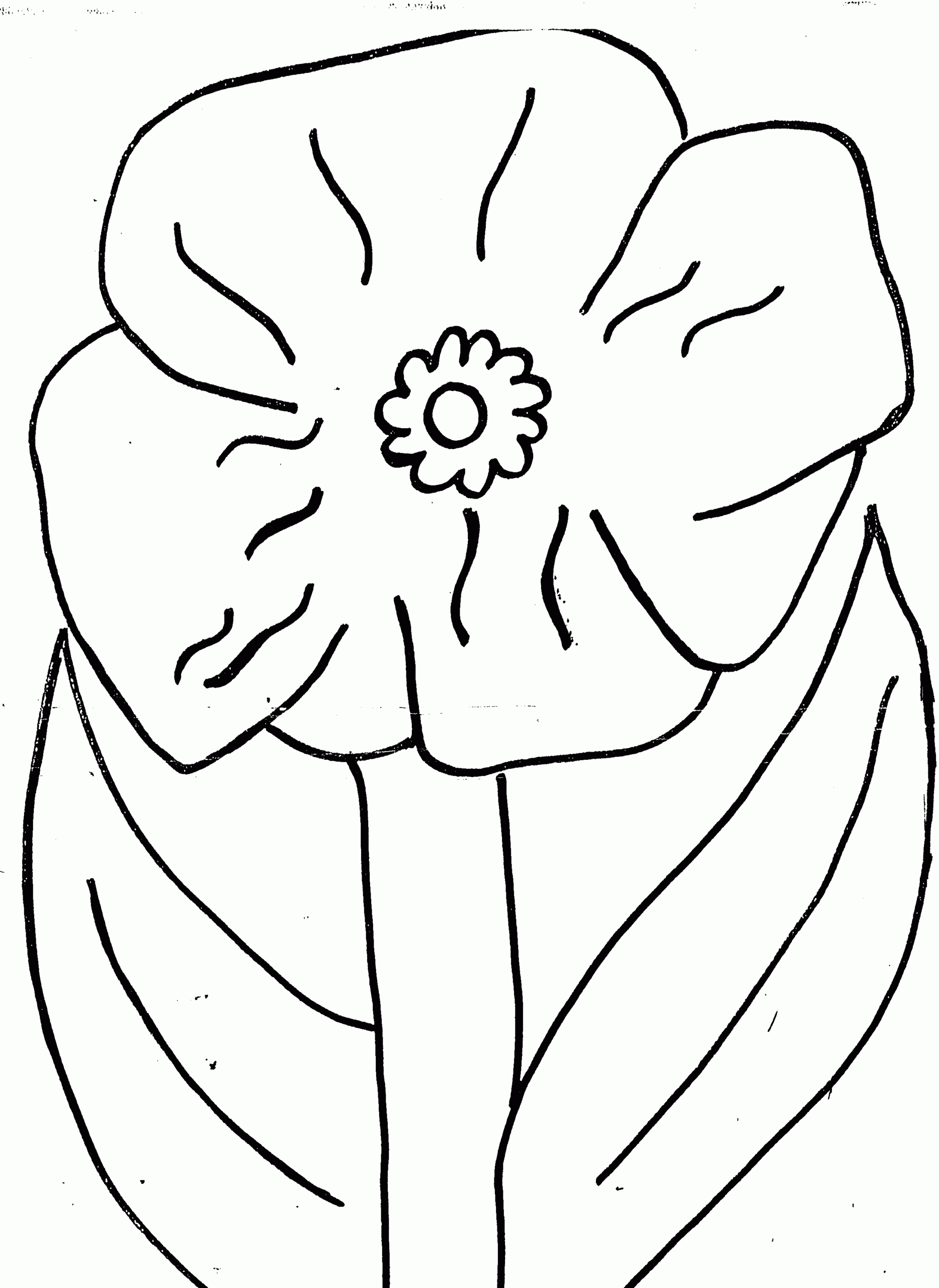 Poppy Coloring Page