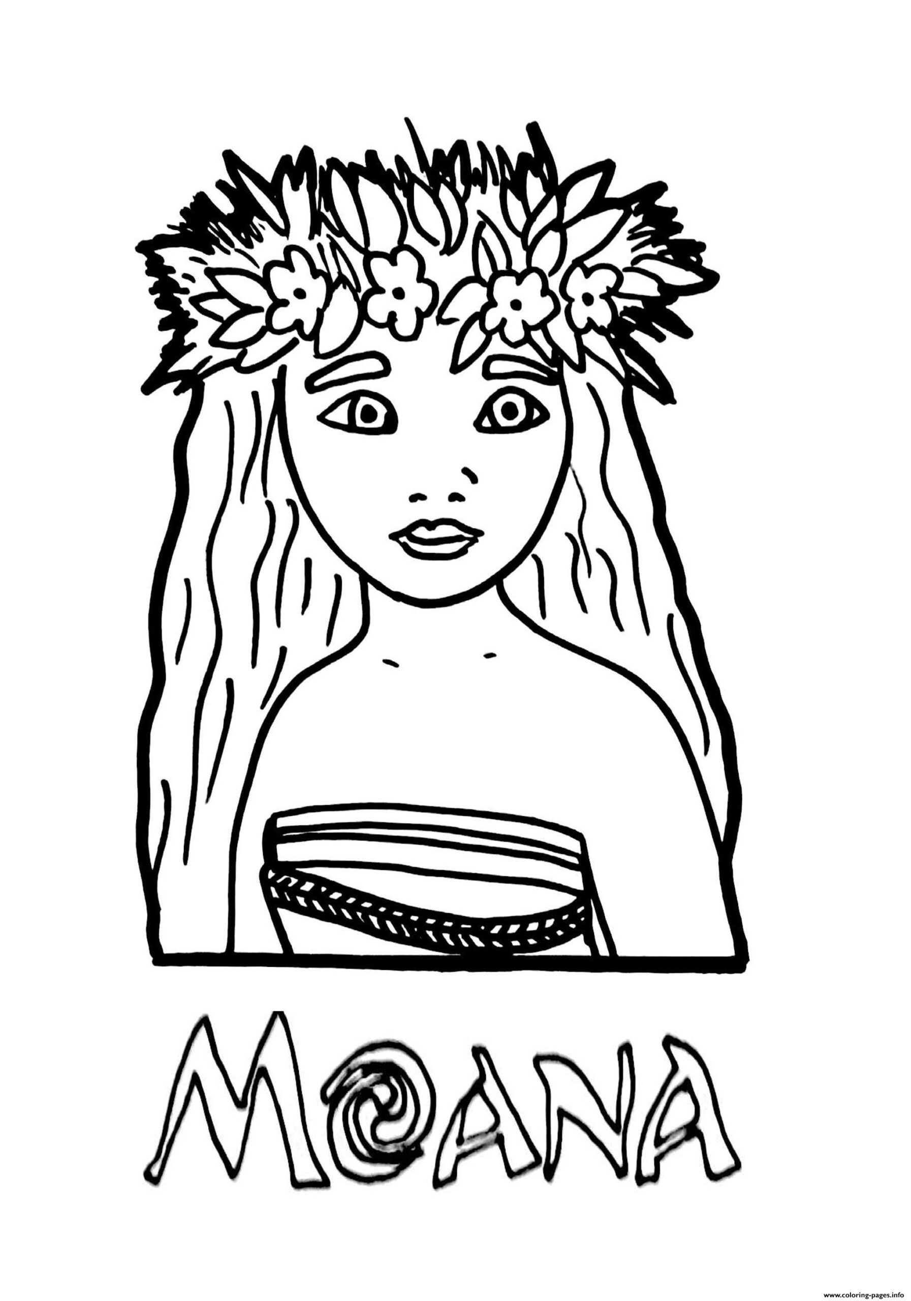 Moana Coloring Page