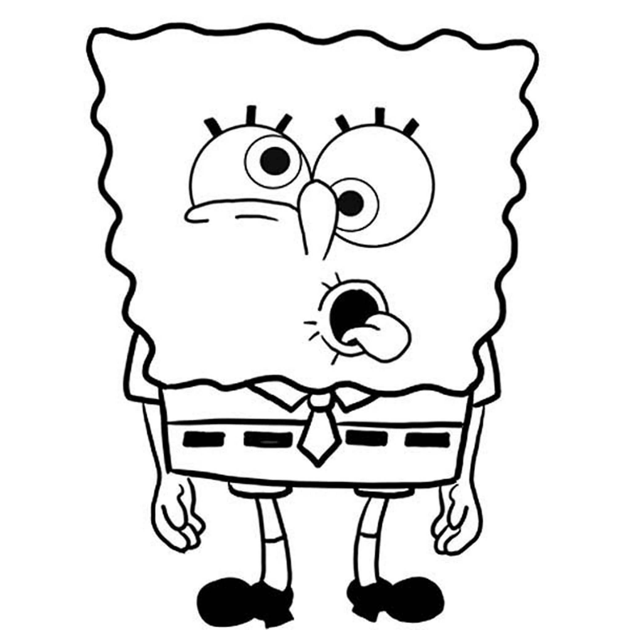 Print Download Choosing SpongeBob Coloring Pages For Your Children