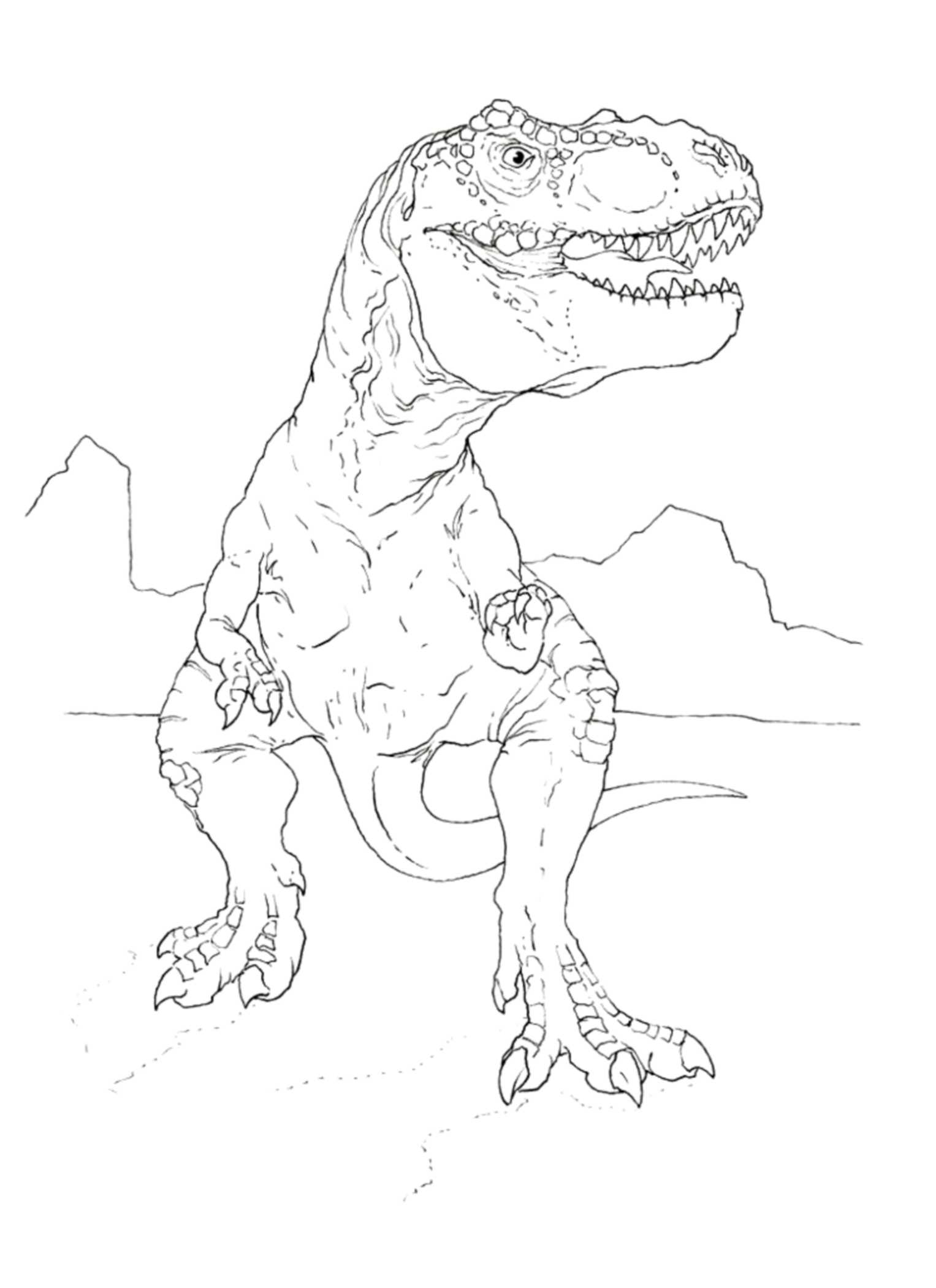 T Rex Coloring Pages