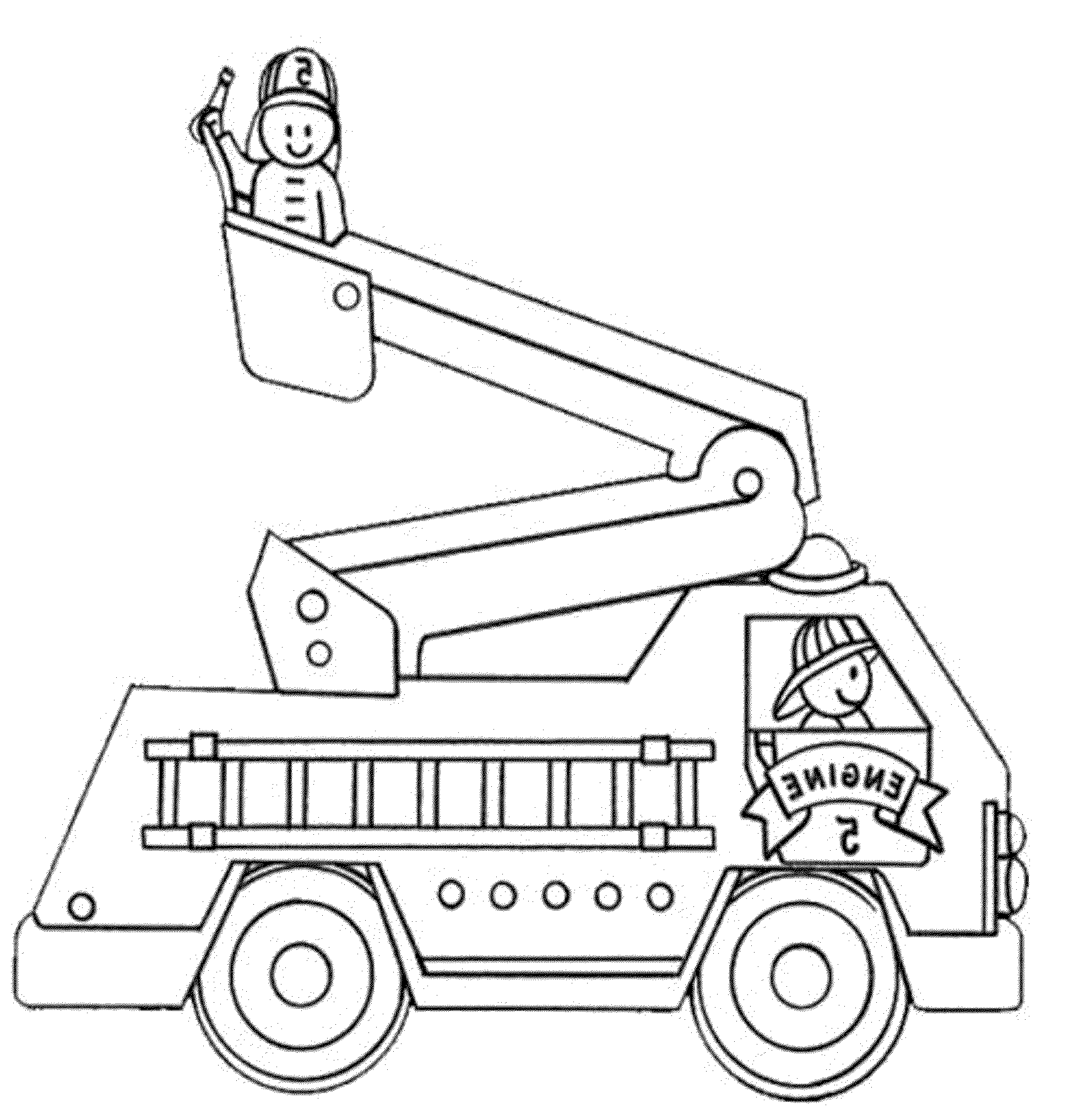 Firetruck Coloring Page