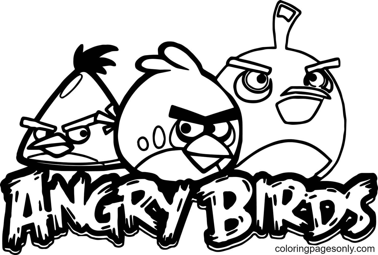 Printable Angry Birds Coloring Page Free Printable Coloring Pages