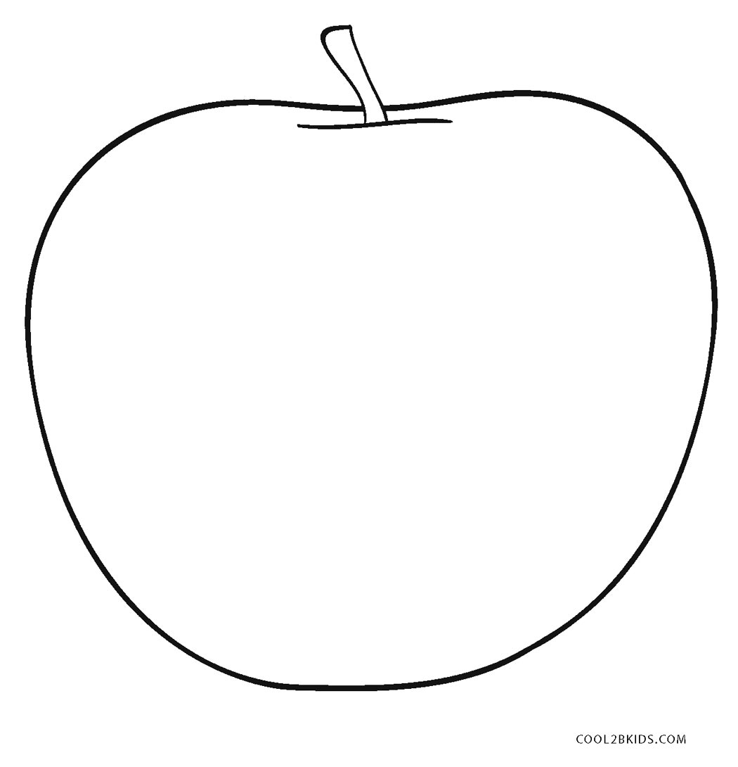 Printable Apple Coloring Pages