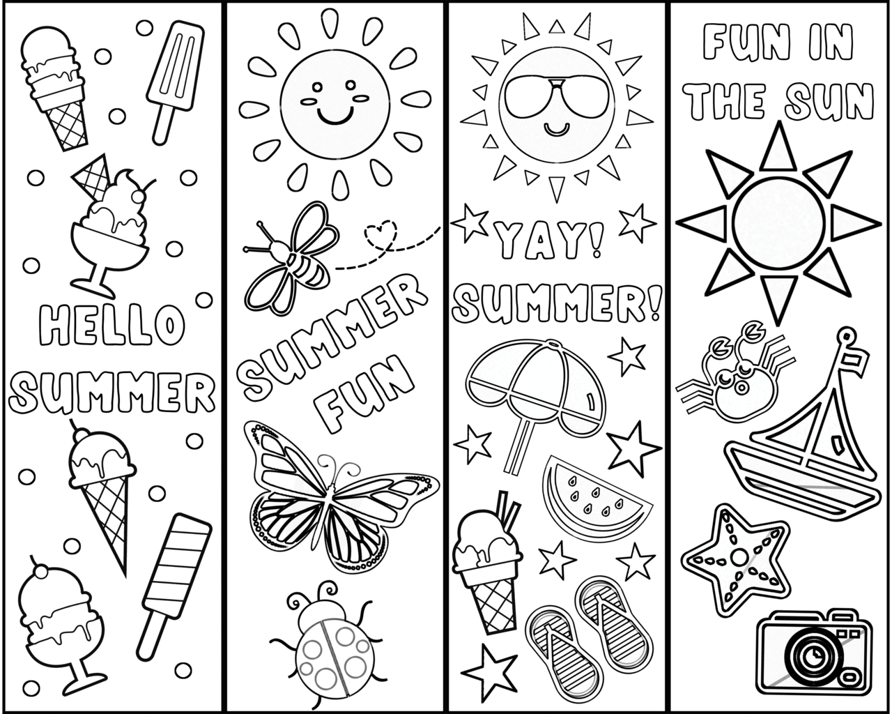 Printable Bookmarks To Color For Kids Ten Printable Bookmark Coloring Pages To Inspire Your Kids