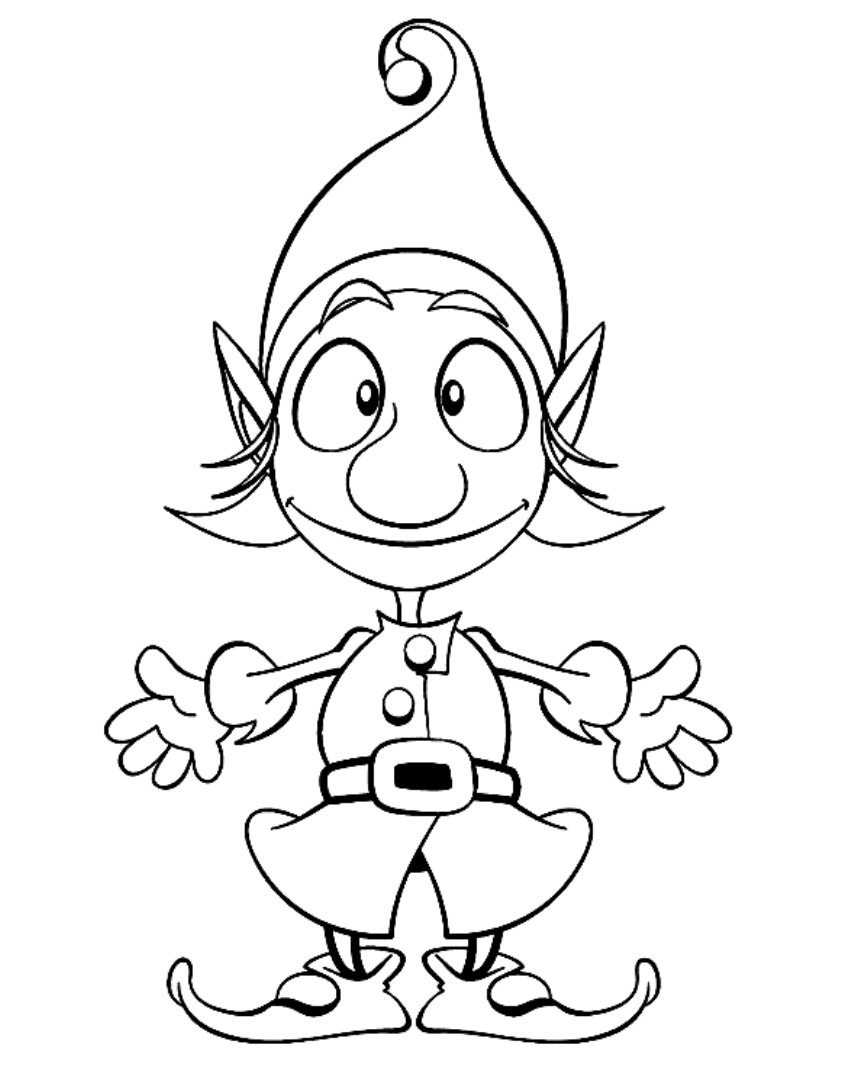 Printable Christmas Elf Coloring Pages At GetColorings Free Printable Colorings Pages To