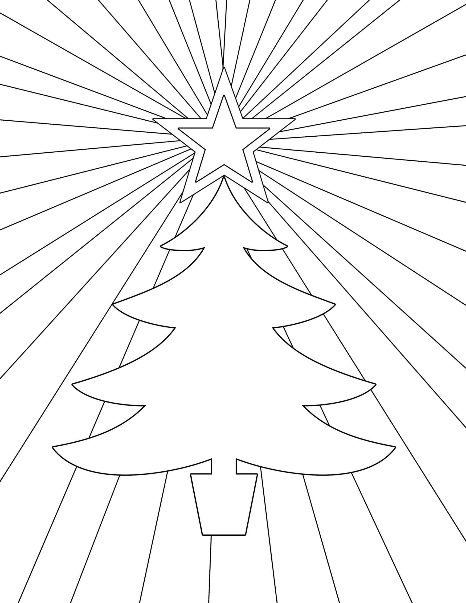Printable Easy Christmas Coloring Pages Kidsworksheetfun