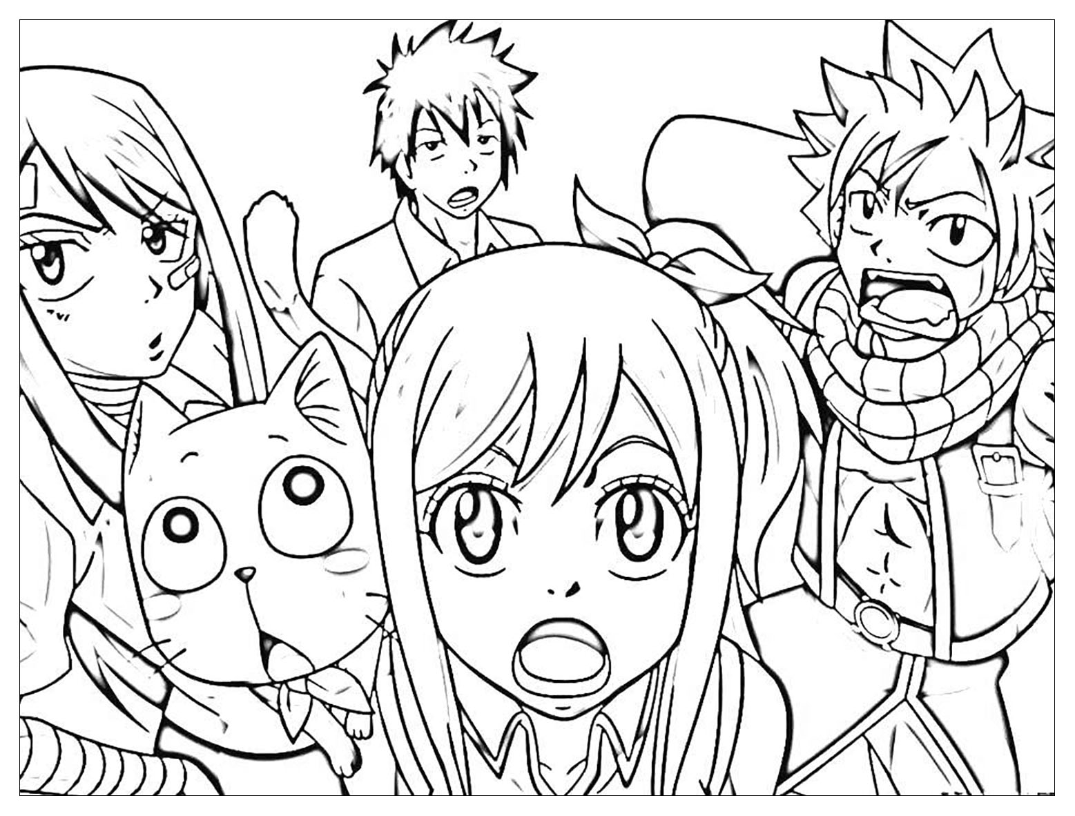 Printable Fairy Tail Coloring Page For Kids Fairy Tail Coloring Pages For Kids