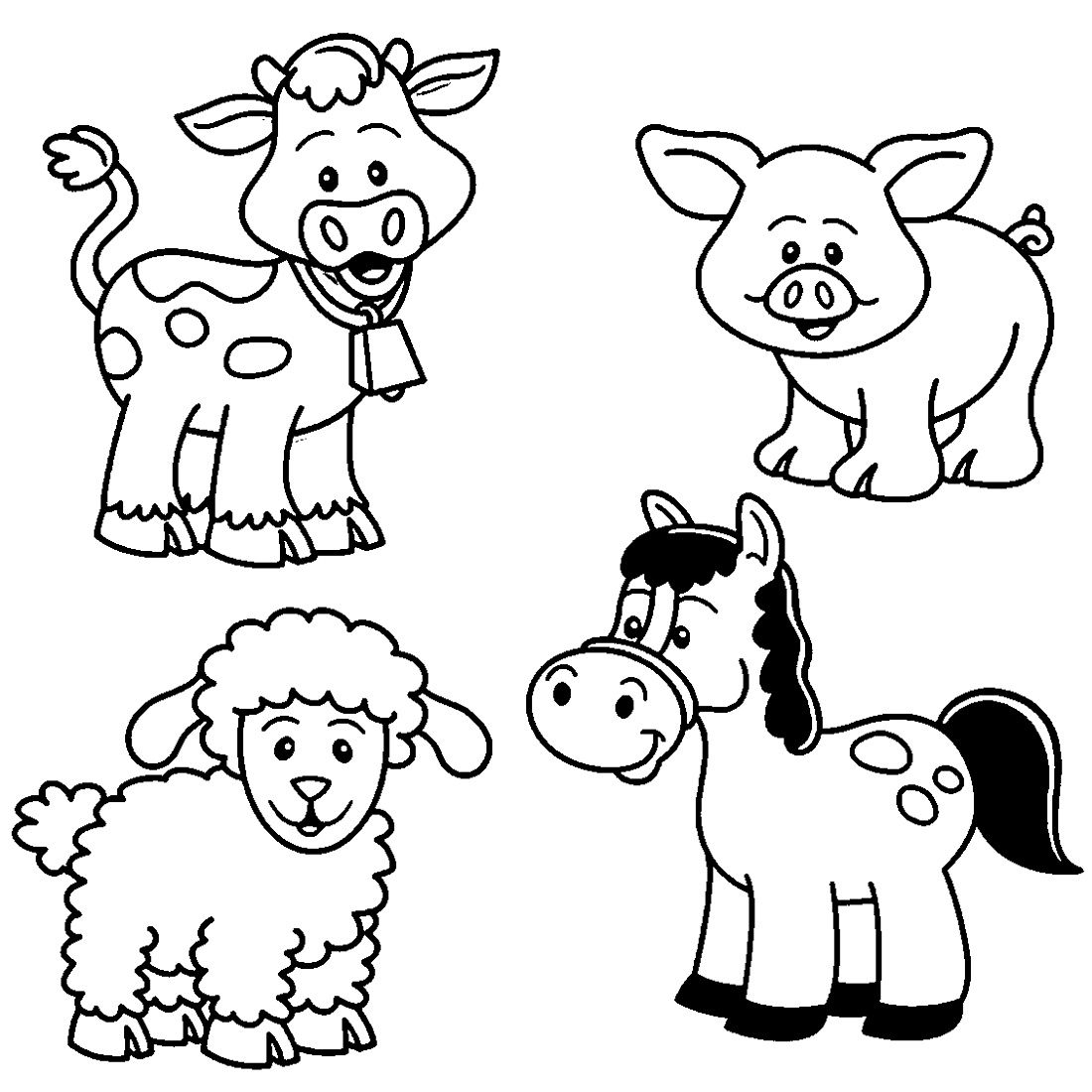 Printable Farm Animal Coloring For Kindergarten K5 Worksheets Farm Animal Coloring Pages