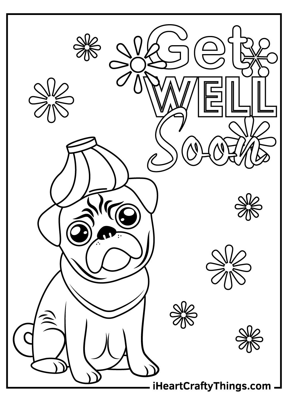 Printable Get Well Coloring Pages