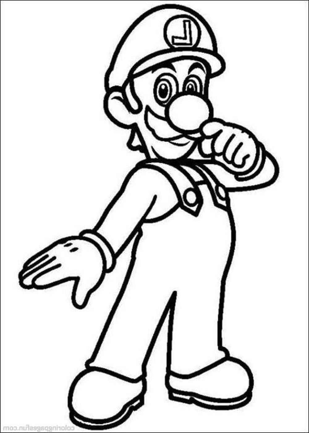 Printable Luigi Coloring Pages Printable Word Searches
