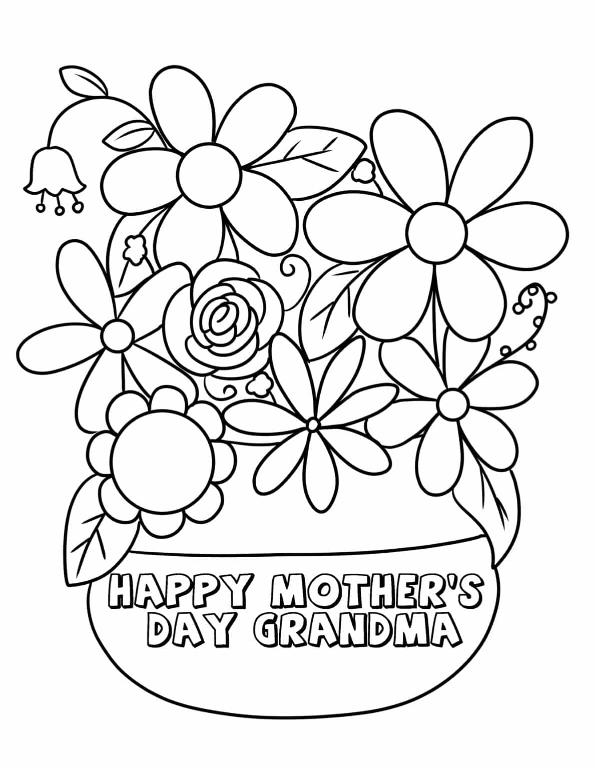 Printable Mother S Day Coloring Pages