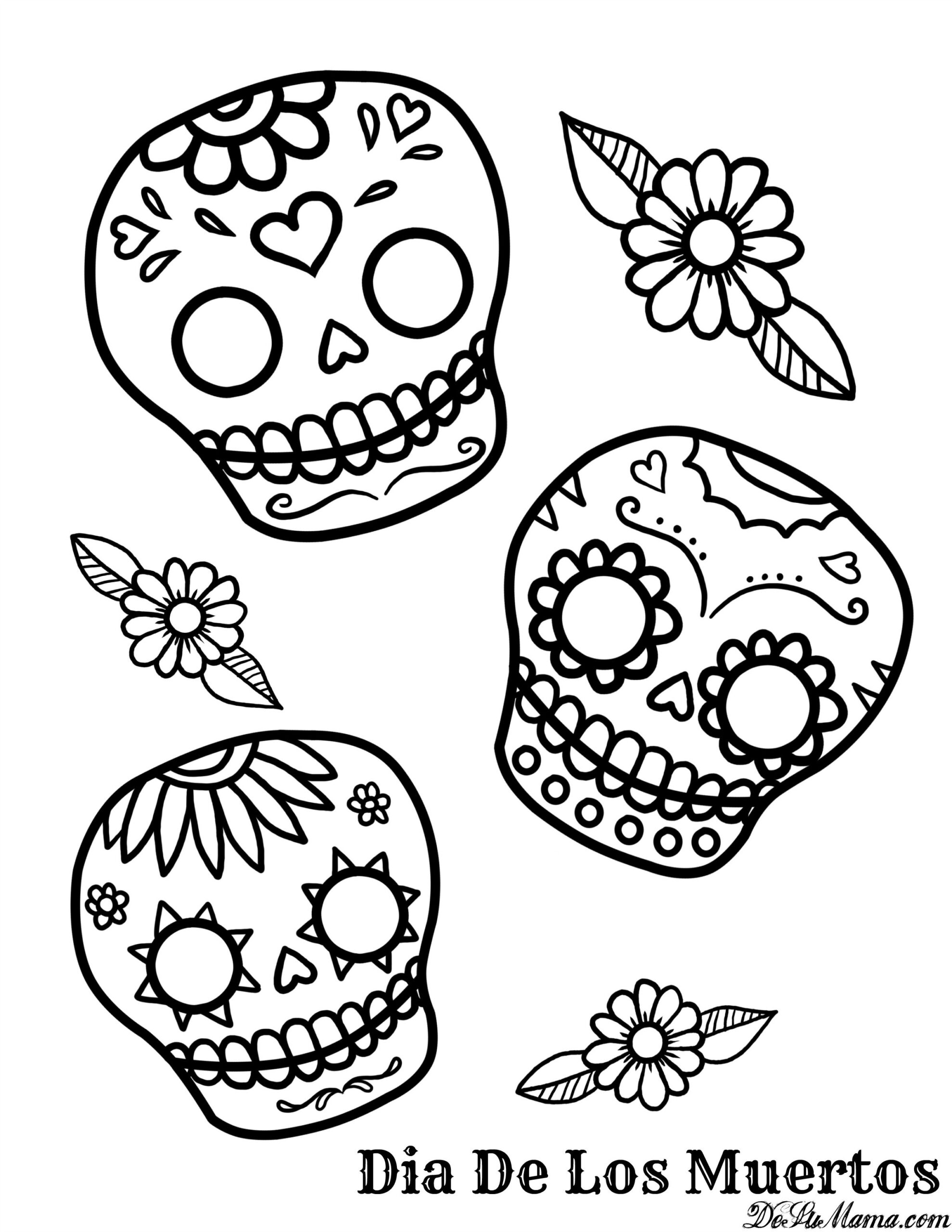 Printable Sugar Skull Coloring Pages At GetColorings Free Printable Colorings Pages To