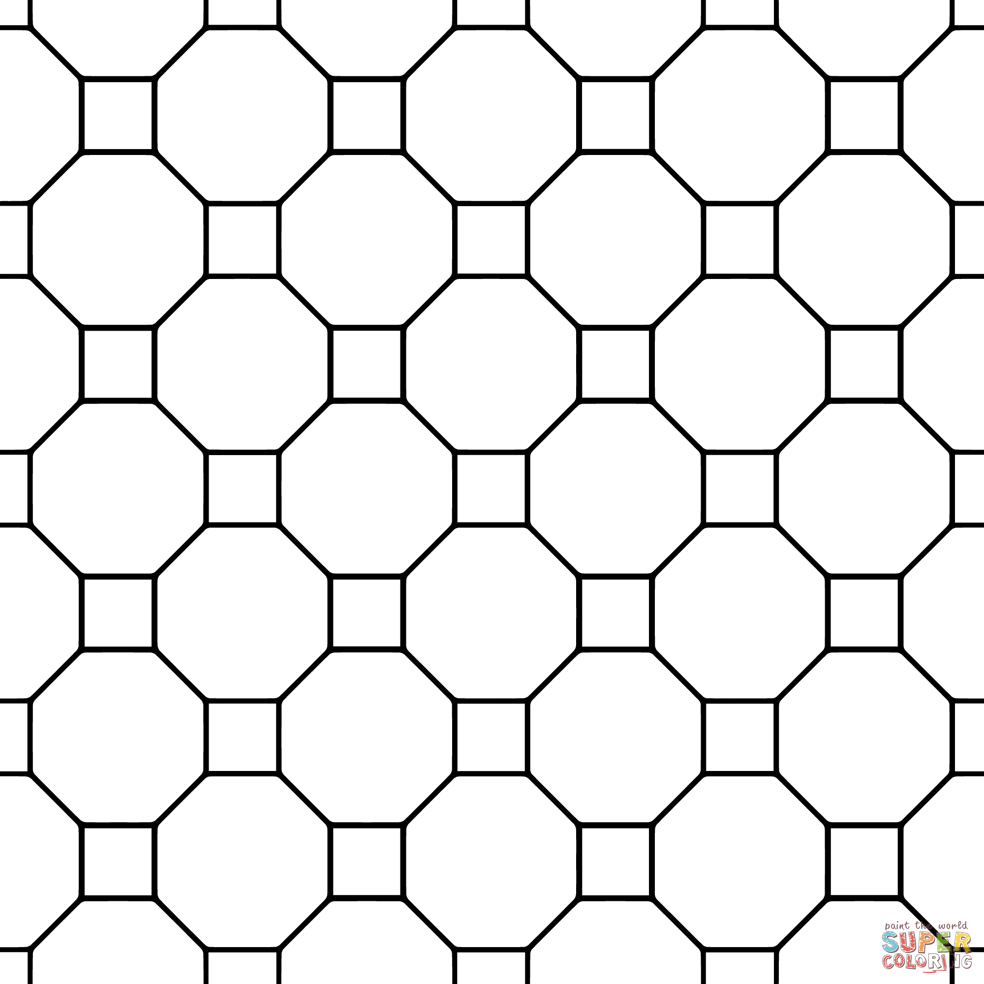 Printable Tessellation Coloring Pages Coloring Home