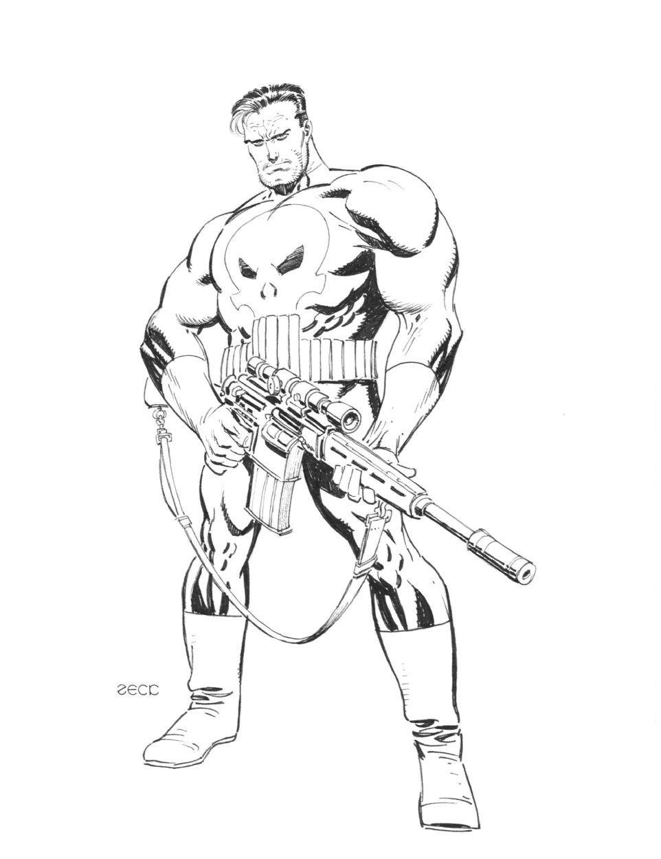 Punisher Coloring Pages