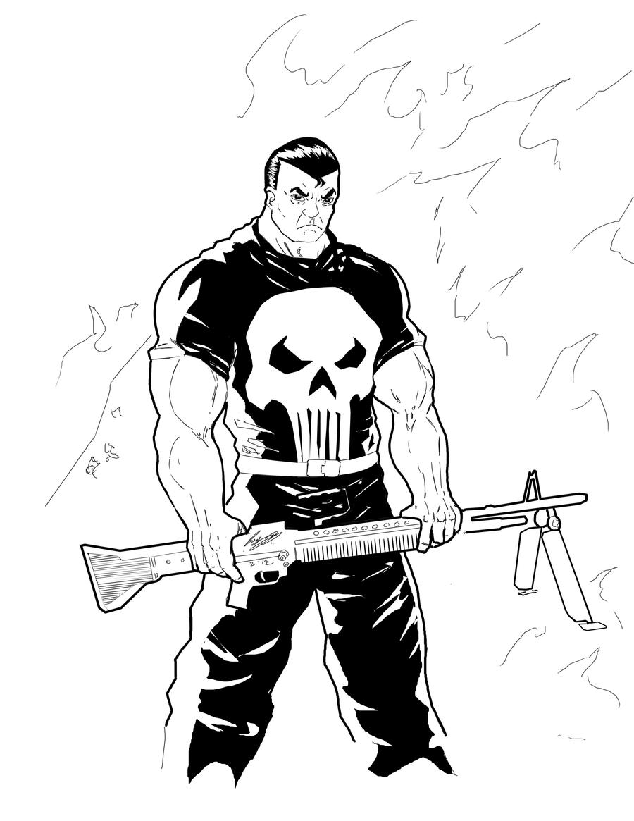 Punisher Pages Coloring Pages