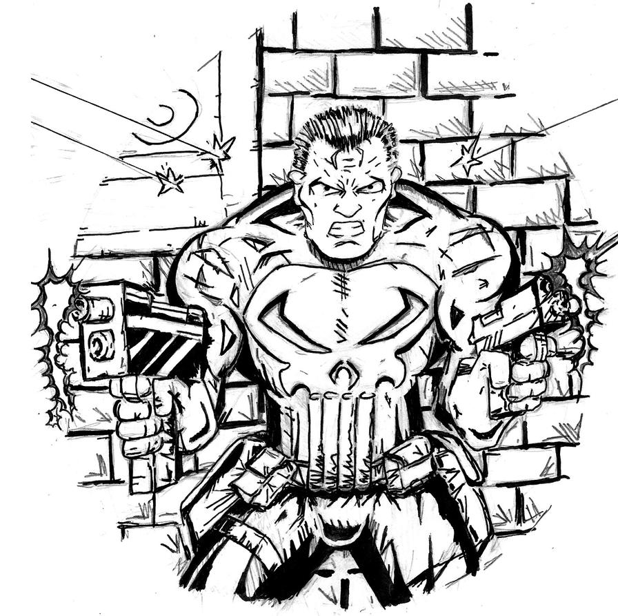 Punisher Skull Coloring Coloring Pages