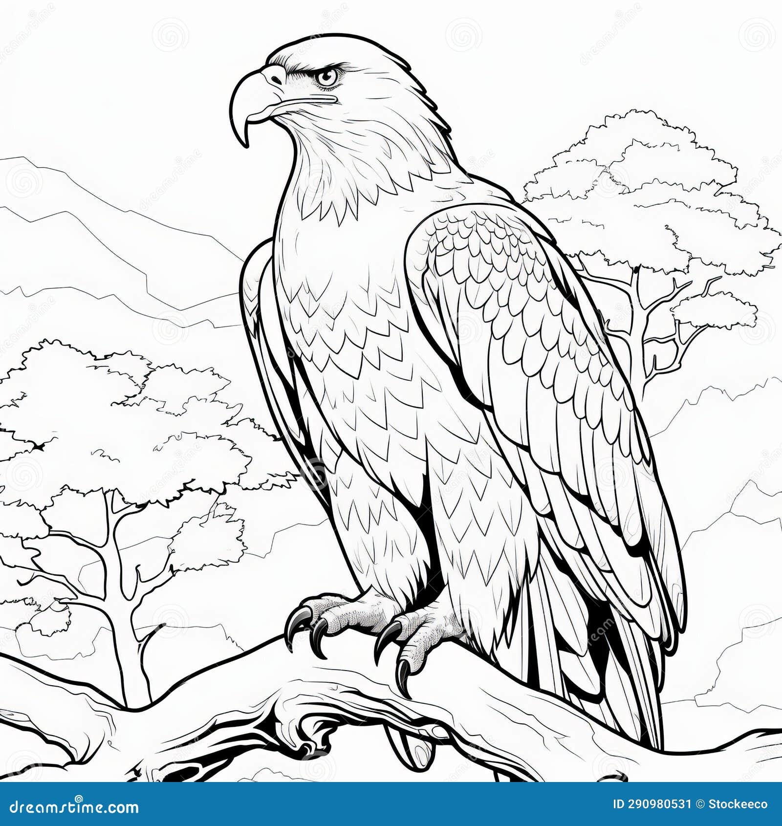 Bald Eagle Coloring Page