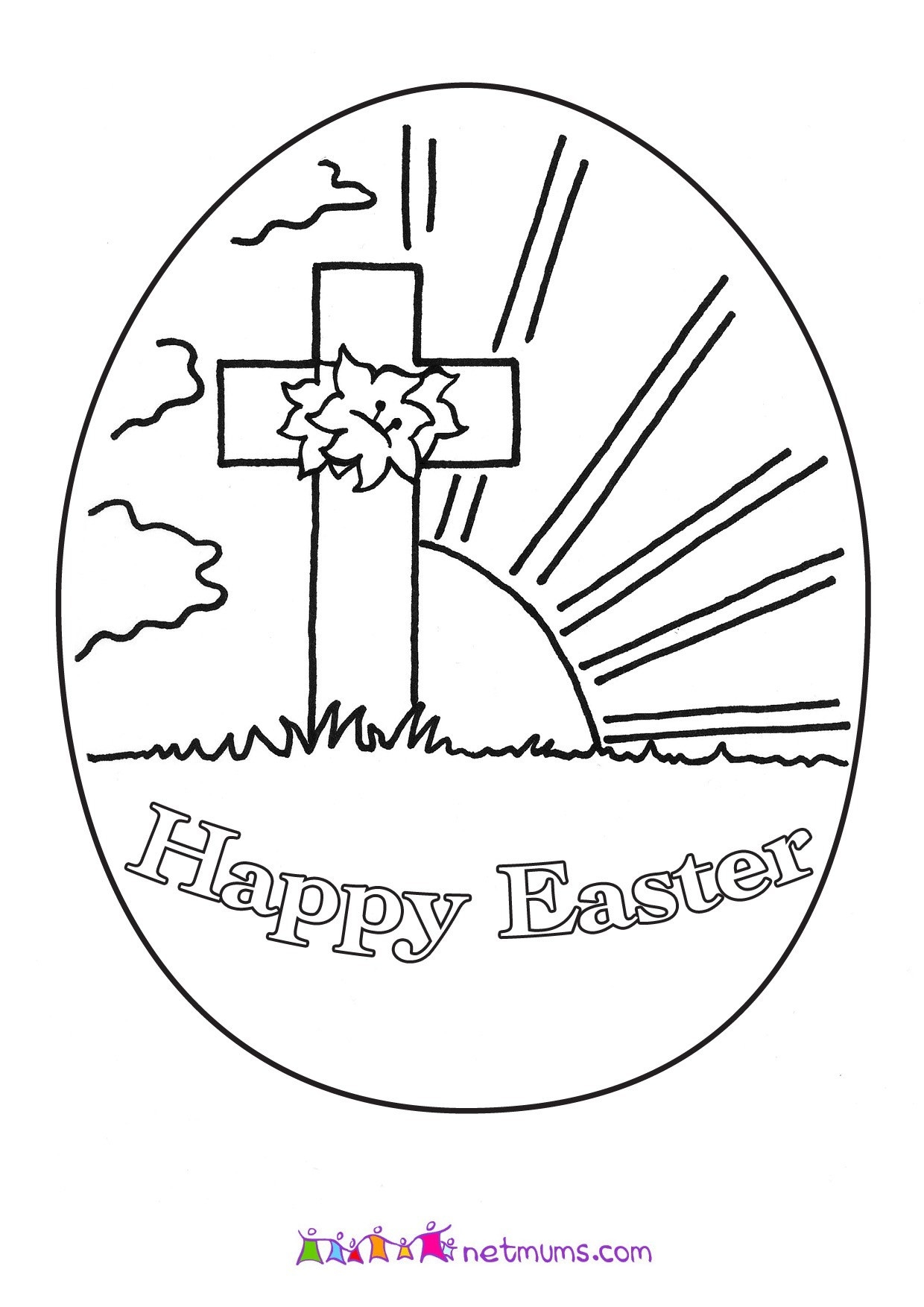Religious Easter Coloring Pages For Preschoolers At GetColorings Free Printable Colorings