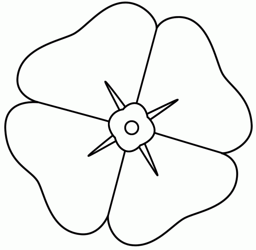Remembrance Poppy Template ClipArt Best