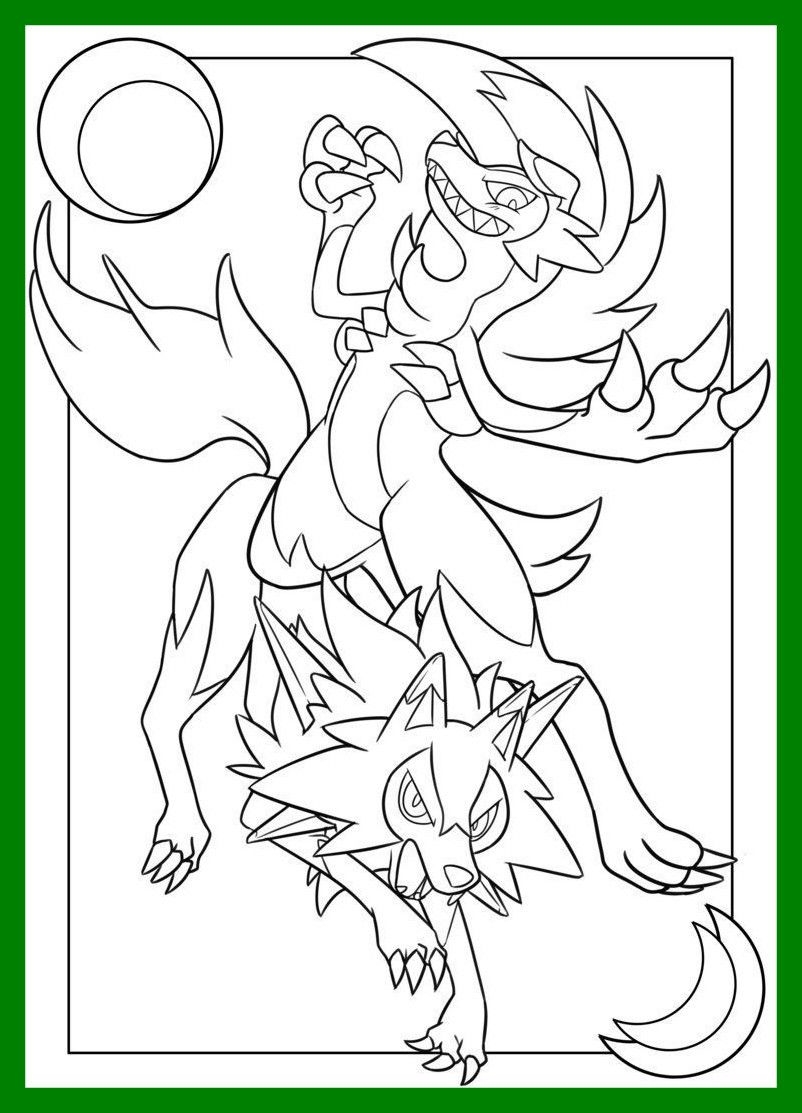 Rockruff Coloring Pages Free Pokemon Coloring Pages Printables