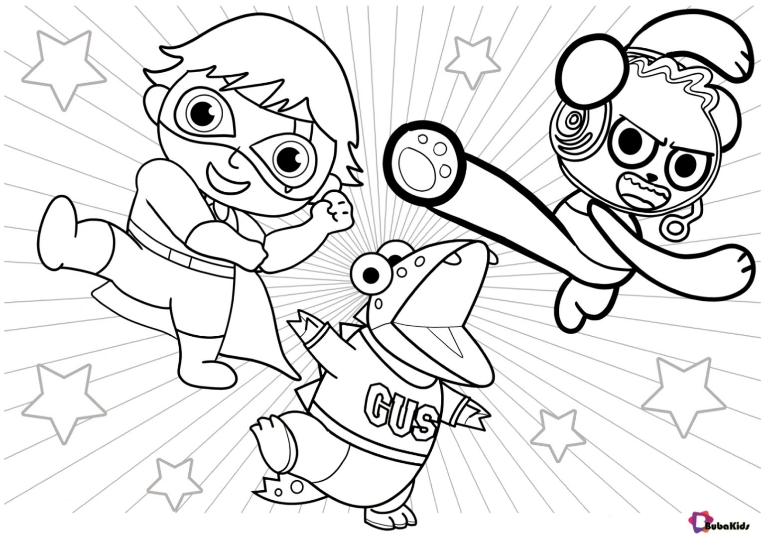 Ryan S World Printable Coloring Page BubaKids