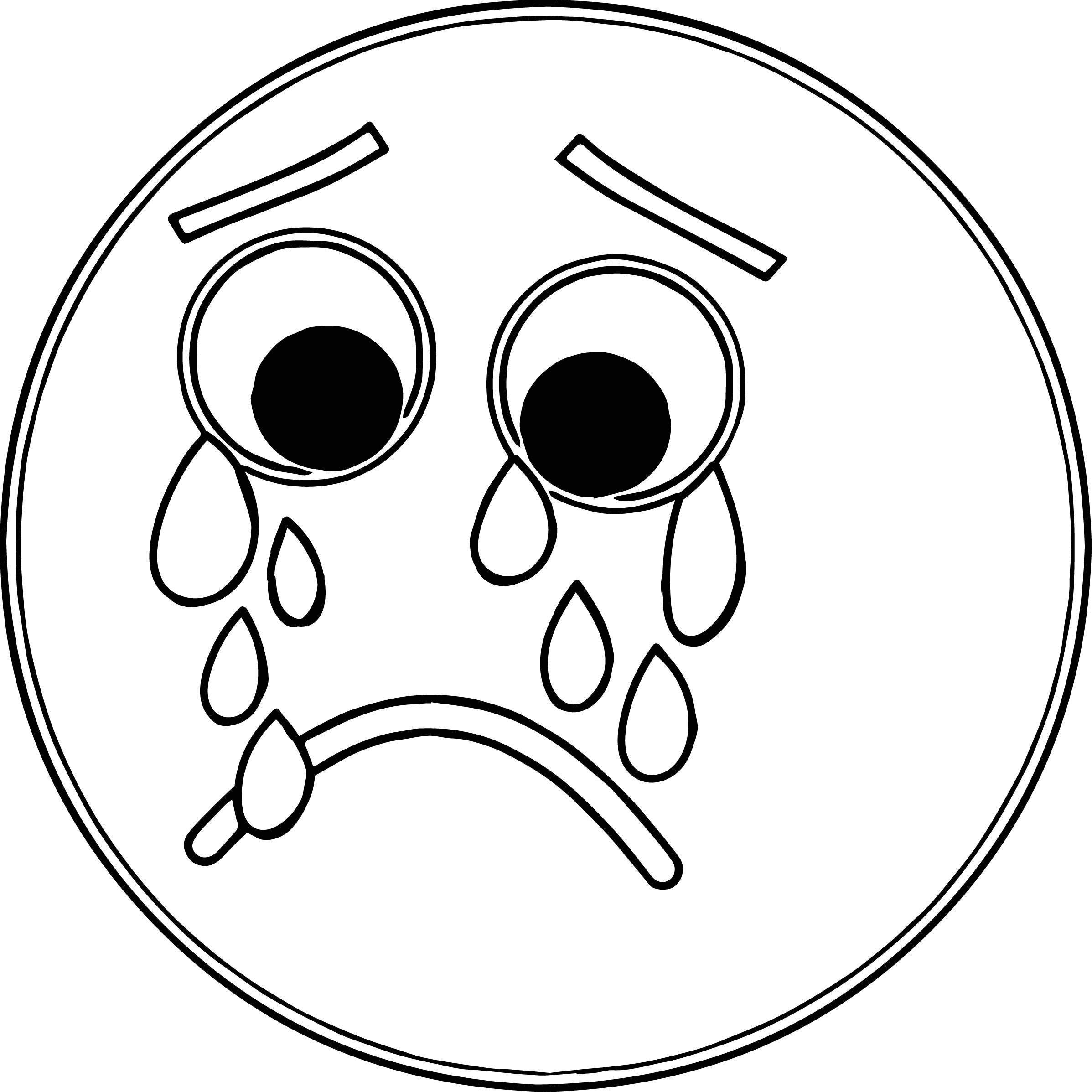 Sad Face Coloring Page At GetColorings Free Printable Colorings Pages To Print And Color