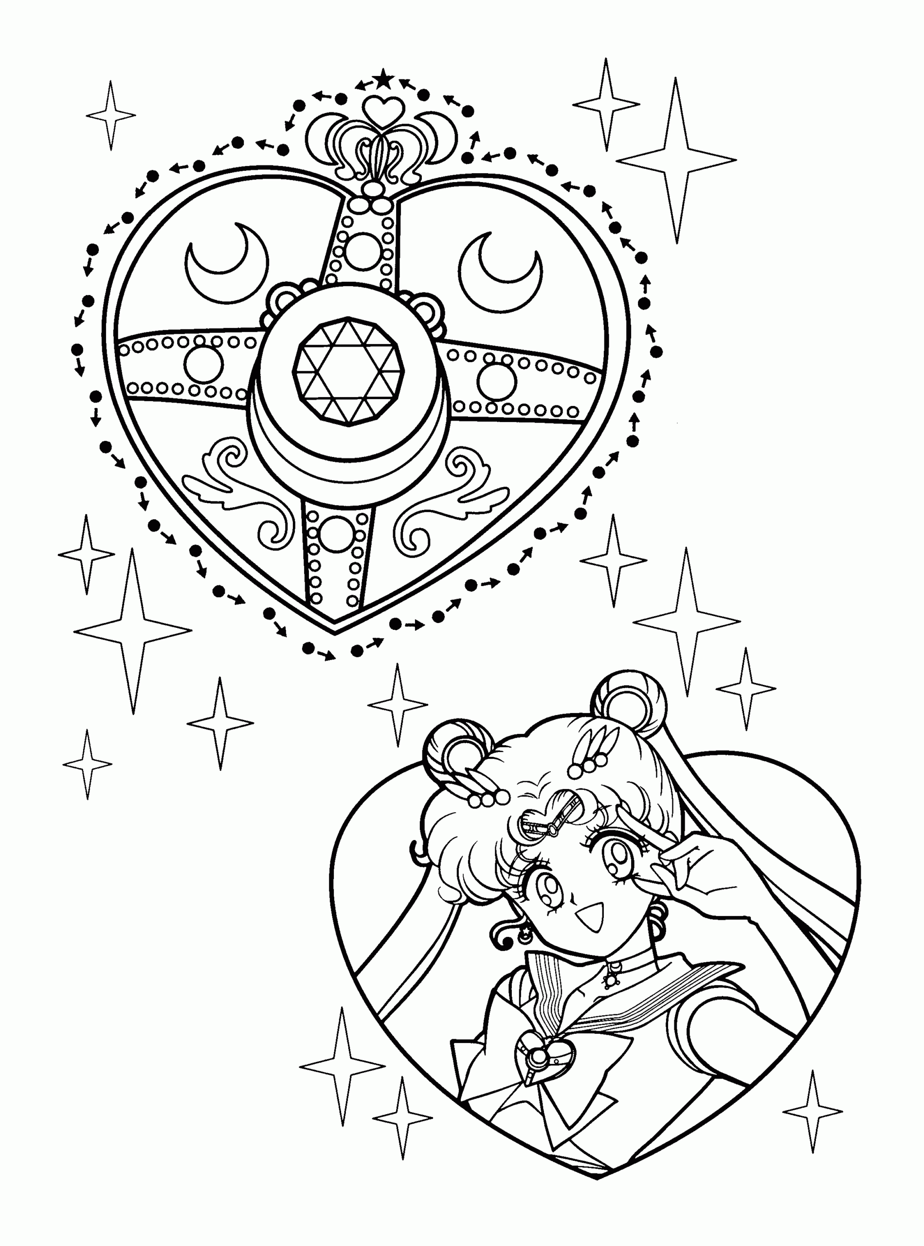 Sailor Moon Crystal Coloring Pages