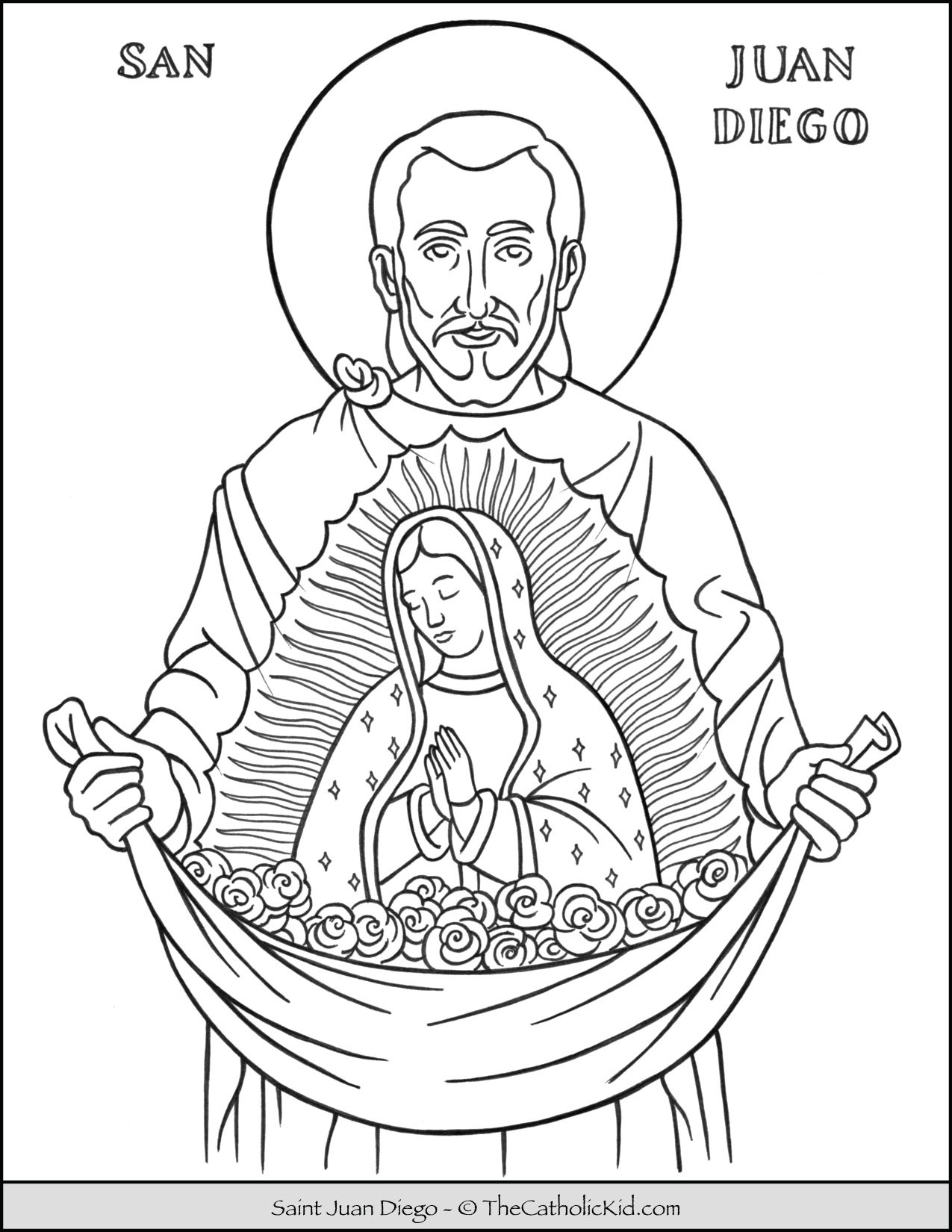 Saint Coloring Pages The Catholic Kid